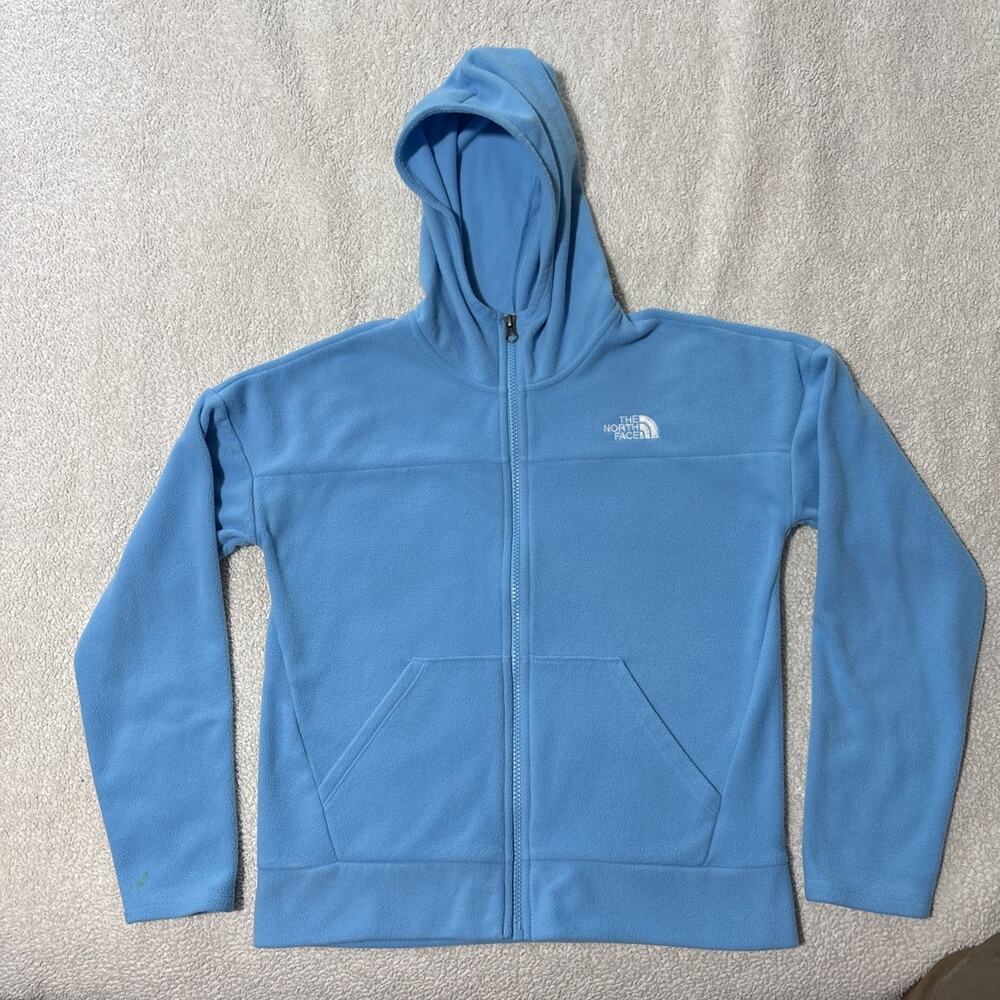 The North Face Girls Fleece Hooded Zipper Jacket L, EUC, Soft, Comfy, Outdoor